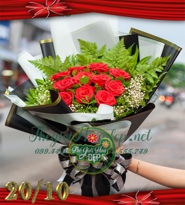 BÓ HOA HỒNG TẶNG NGÀY 20/10 B138