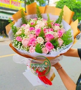 BÓ HOA XINH XẮN TẶNG 20/10 B184