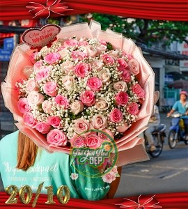 BÓ HOA HỒNG TẶNG NGÀY 20/10 B998