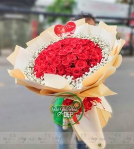 BÓ HOA HỒNG TẶNG NÀNG 20/10 B014