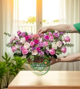 Giỏ Hoa Hồng Mừng Sinh Nhật LG207
